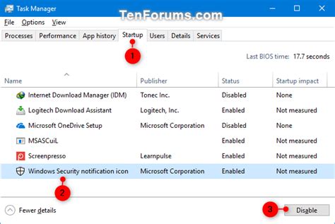 How To Hide Or Show Windows Security Icon On Taskbar Windows 10
