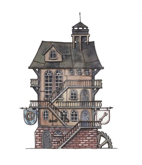 Steampunk House By Newcoatofpaints On Deviantart Artofit