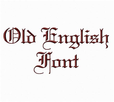 Old English Stencil Font