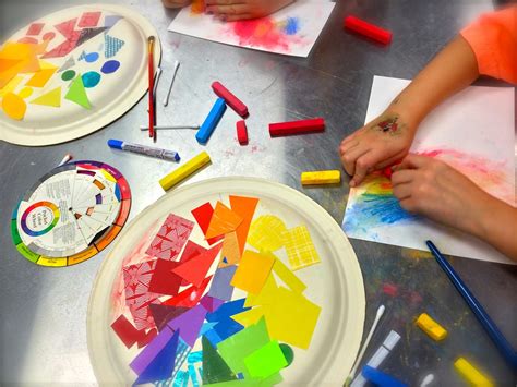 Acorn Art Studio Making Colour Wheels