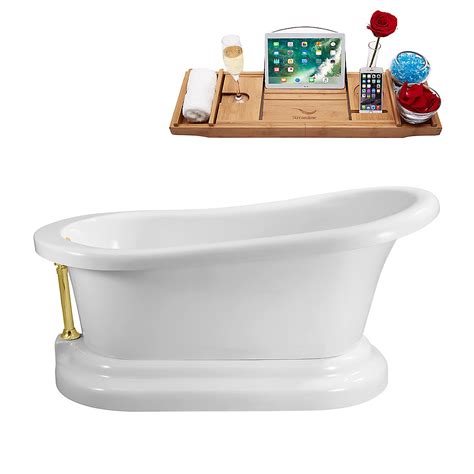 Choose the style you want and have your freestanding bathtubs. Streamline 60-inch N120GLD Soaking Freestanding Tub and ...