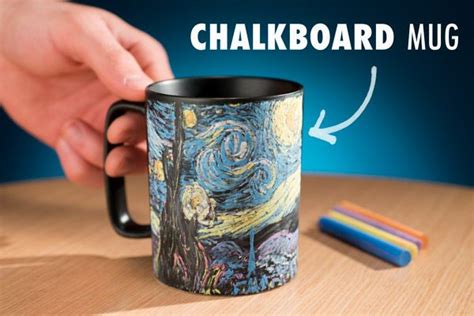 Chalkboard Coffee Mug Write And Erase On This 11 Ounce Coffee Mug