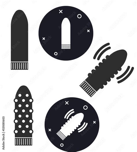 Color Illustration Icon For Penis Erect And Flaccid Penis And Dick Vector Male Penis Anatomy