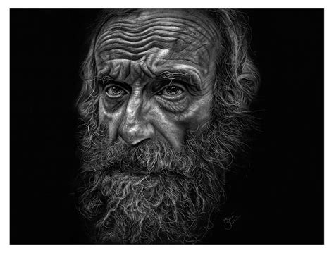 Old Man Sold Hyper Realistic Pencil Drawing Drawing By