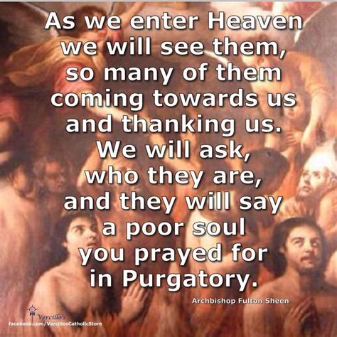 Pray For The Holy Souls In Purgatory Fulton Sheen Sayings Pray