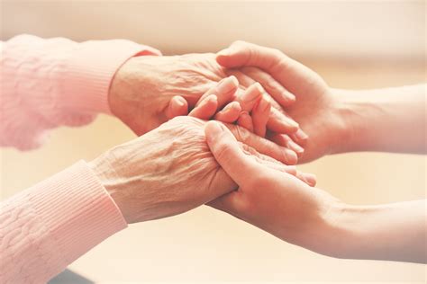Helping hands, care for the elderly concept - Sage ...