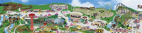 Six Flags Magic Mountain Park Map The World Map World Map