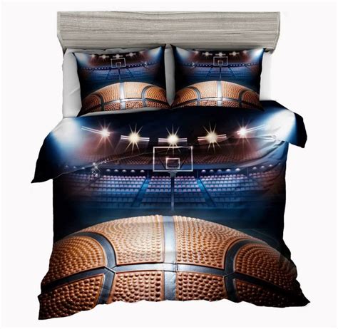 Basketball Bedding Set Unique Basketball Bed Sheet Set Etsy
