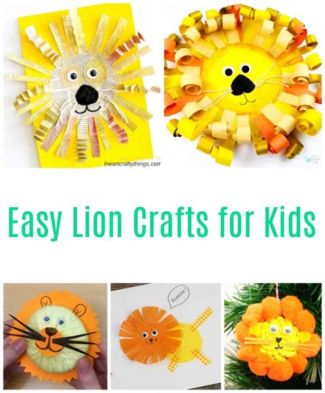 30 Lion Art And Crafts For Kids Emma Owl