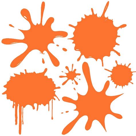 Orange Paint Splatter Clipart Best