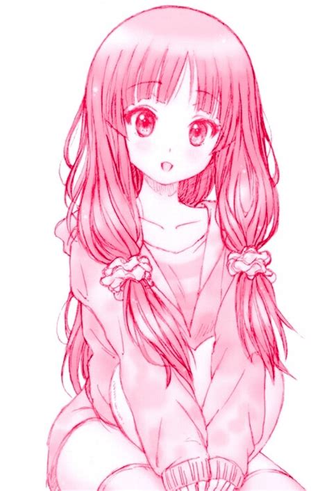 Anime Personal Blog — Anime Pink Cute Girl Aesthetic Art