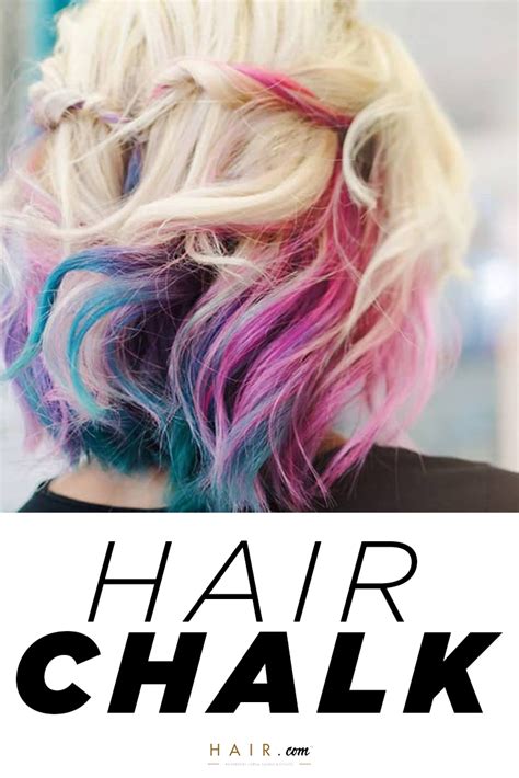 It may be time to revisit an early 2000s hair trend: Hair Chalk Is The Best Way To Add Wash-Out Color To Your ...