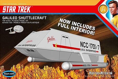 Polar Lights Star Trek Galileo Shuttlecraft W Interior Science Fiction