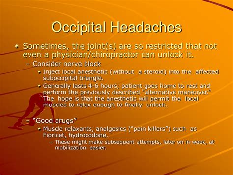 Ppt Occipital Headaches Occipital Neuralgia Powerpoint Presentation