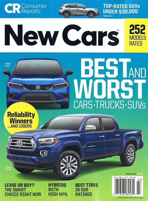 Cr Magazine March 2022 New Cars Best And Worst Car Trucks Suvs