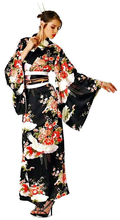 Elegant Black Kimono Long Kimono Kimono Online