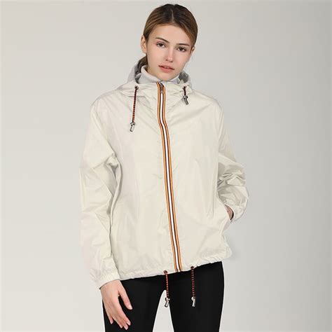 Womens Windbreaker Outdoor Jacket With Hood Lightweight Sun