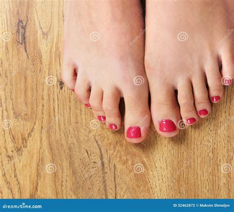 Spa Image Of Beautiful Female Feet With Nail Polish Stock Photo Image