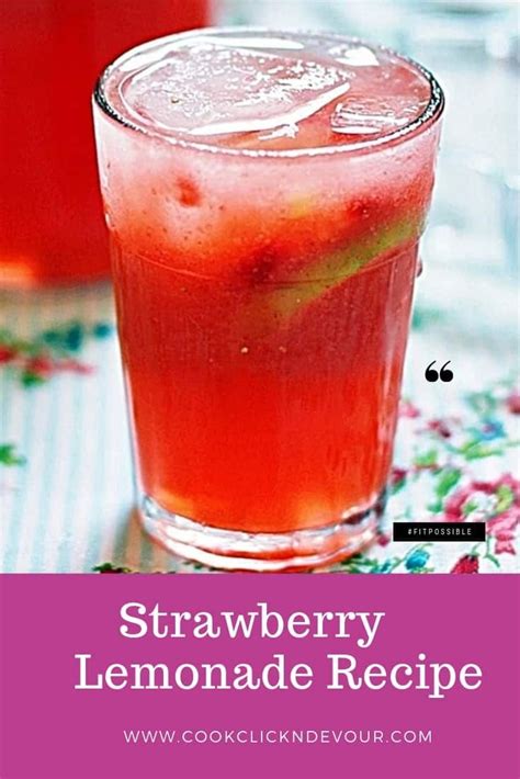 Strawberry Lemonade Recipe Easy Summer Drinks
