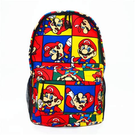 Mario Super Backpack Student Bag Computer Bag Large Capacity Backpack