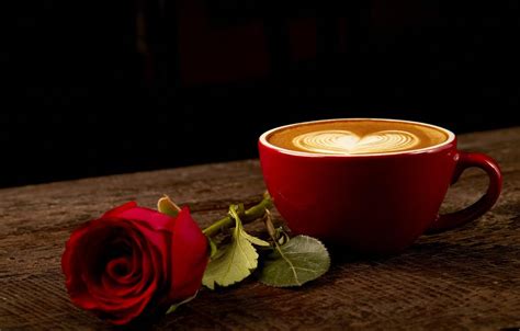 Coffee With Rose Wallpapers Wallpaper Cave