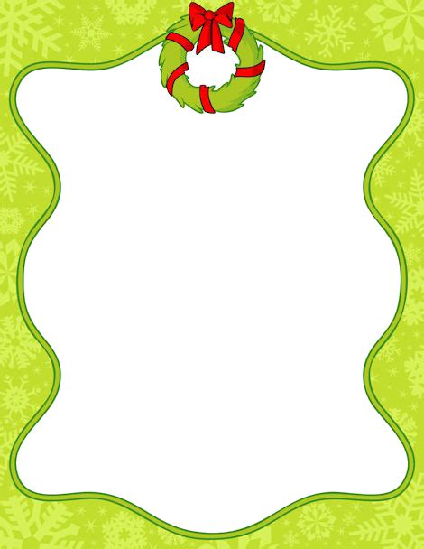 Christmas Santa Claus Paper Clip Art Lime Border Frame Transparent