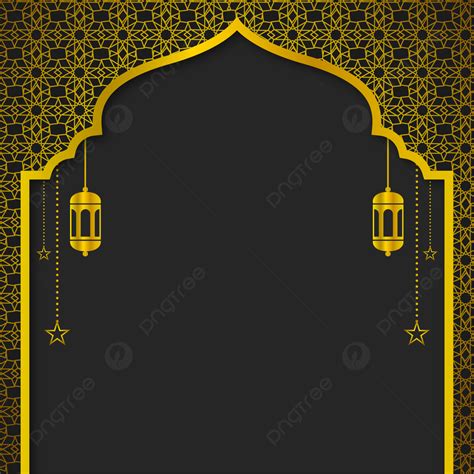 Luxury Islamic Background For Eid Al Adha Ramadan Fitr With Gold