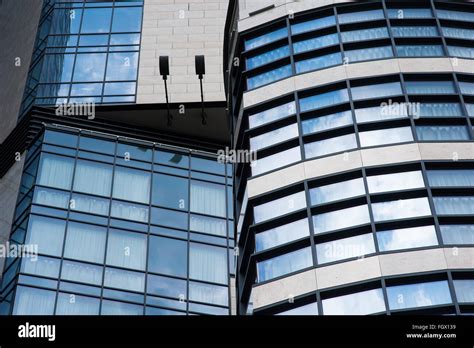 High Rise Building With Window Line Pattern Perspective Stock Photo Alamy