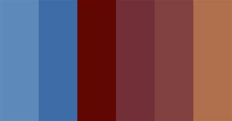 Red Blue And Brown Color Scheme Blue