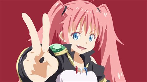 Hintergrundbild Für Handys Animes Rimuru Sturm Milim Nava Tensei