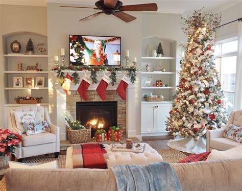 Christmas Living Room Decor Without Fireplace Chrismasih