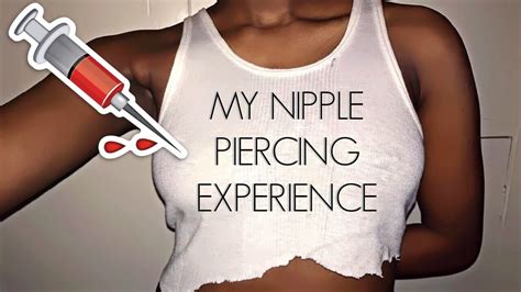 my nipple piercing experience and aftercare youtube
