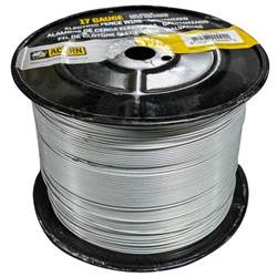 Tape is the easiest to see, and less dangerous than straight wire. Electric Fence Wire Alum. 17 Gauge. 1/2 Mile