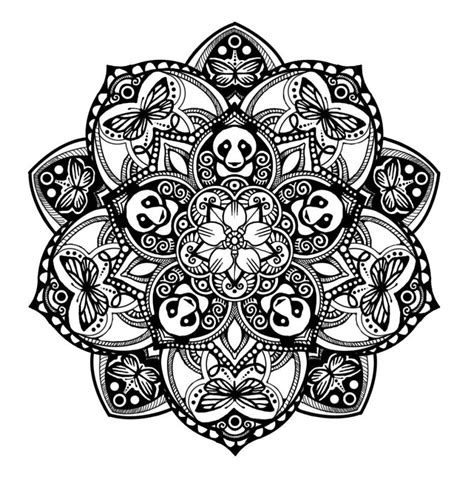 Panda Mandala Mandala Pinterest Mandalas Tatuajes