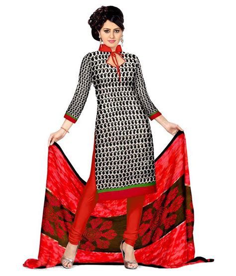 Zaributi Red Khadi Dress Material Buy Zaributi Red Khadi