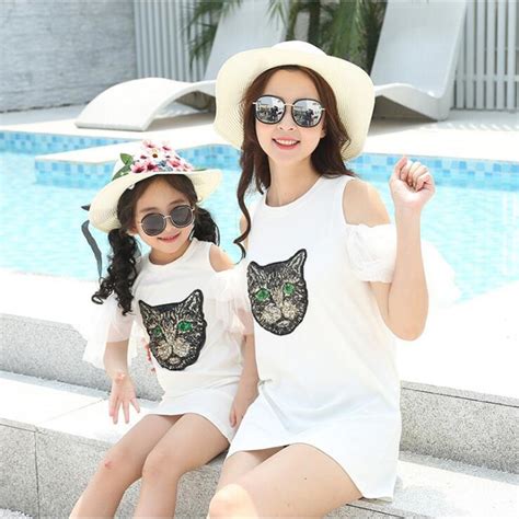 Matching Mother Daughter Dresses 2018 Spring And Summer New Fashion