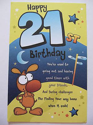 We did not find results for: FANTASTIC 3 FOLD COLOURFUL FUNNY POEM HAPPY 21ST BIRTHDAY GREETING CARD 5033833301087 | eBay