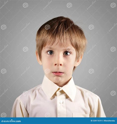 Boy Little Emotional Attractive Set Make Faces Stock Image Image Of