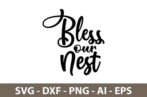 Bless Our Nest Svg Graphic By Orpitasn · Creative Fabrica
