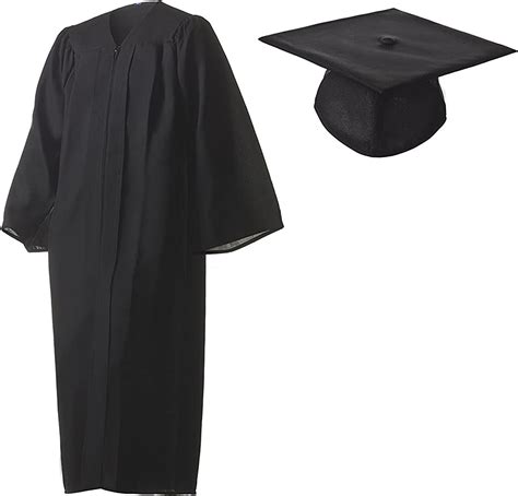 Graduationmall Matte Graduation Academic Gown Cap Tassel Set 2023 For