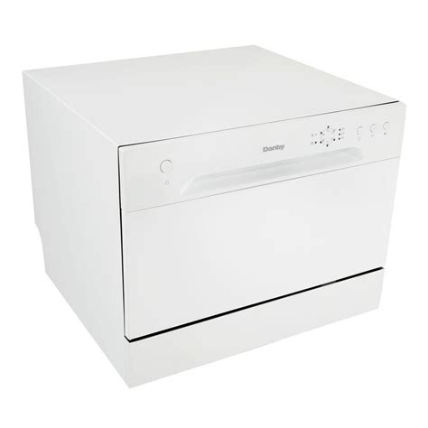 Danby Portable Dishwasher In White With 6 Place Setting Capacity