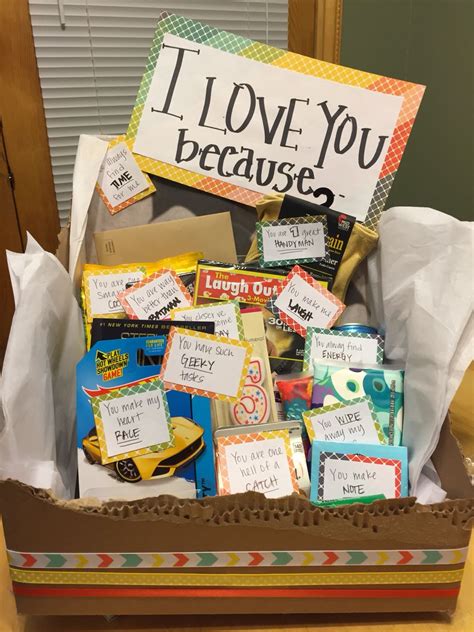 Isn T This A Cute Way To Say I Love You I Made This Unique Gift Box For My Husband On His B