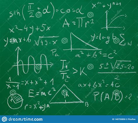 Math Mathematics Formula Chalkboard Blackboard Stock Photo - Image of ...