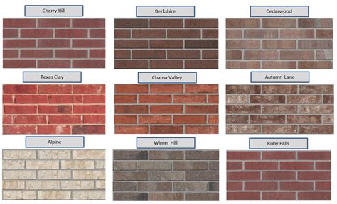 High Quality Brick Colors 8 Exterior Brick Color Options Inside