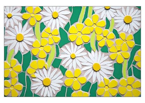 Felicity Ball Mosaics On Instagram Buttercups And Daisies Mosaic 😊