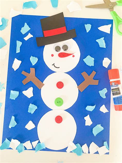20 Easy Snowman Crafts For Toddlers Abcdee Learning