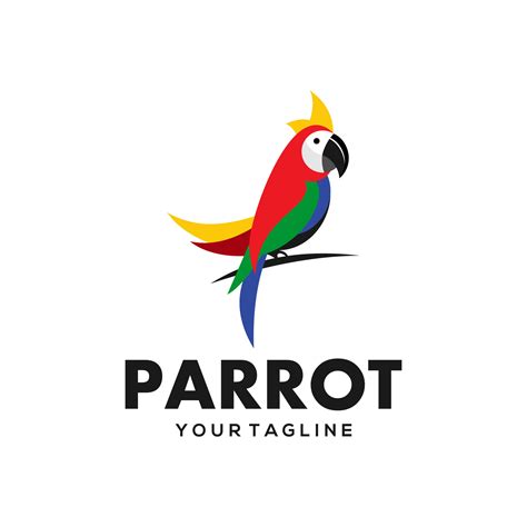 Parrot Logo Design Vector Illustration 13979432 Vector Art At Vecteezy