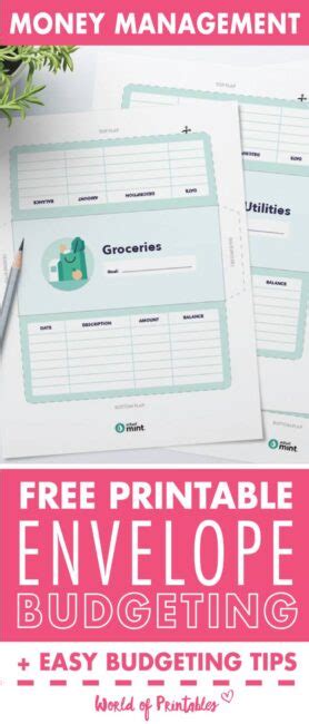Free Printable Envelope Budgeting System World Of Printables