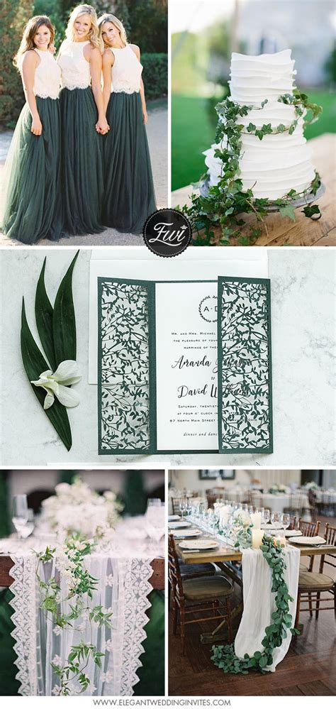 Trending Organic Inspired White And Greenery Wedding Ideas