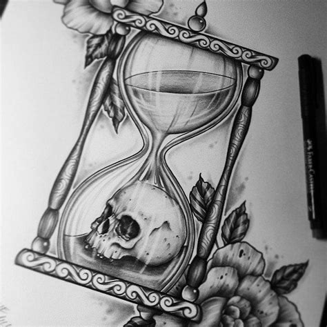 Hourglass Tattoo Drawings Tattoo Design Drawings